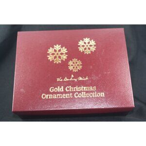The Danbury Mint Gold Christmas Ornament Collection Box